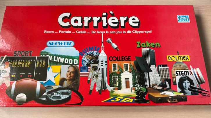 Carriere bordspel uit 1979 van Clipper, Hobby en Vrije tijd, Gezelschapsspellen | Bordspellen, Zo goed als nieuw, Een of twee spelers