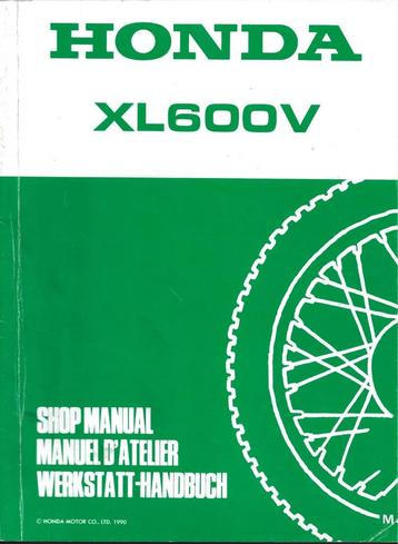 Honda XL600 V Addendum shop manual (7973z) beschikbaar voor biedingen