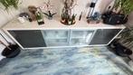 Dressoir wit met antraciet, Huis en Inrichting, Ophalen, Gebruikt, 200 cm of meer, Modern