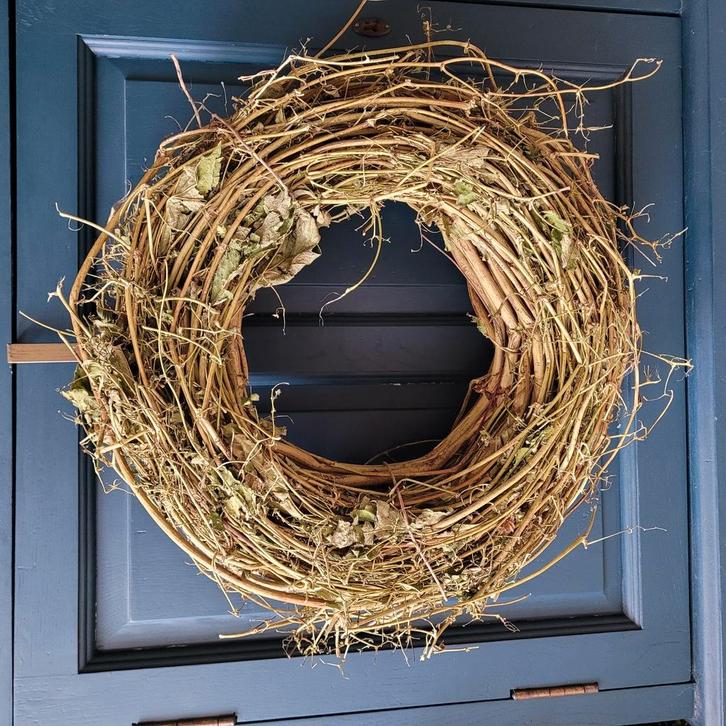 Super mooie hopkrans 40cm, Huis en Inrichting, Woonaccessoires | Kransen, Zo goed als nieuw, Ophalen of Verzenden