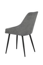 Mooie grijze stoffen eetkamerstoelen, model Jennifer, Nieuw, Ophalen of Verzenden, Metaal, Grijs