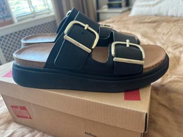 FITFLOP GEN-FF BUCKLE TWO-BAR SLIDES BLACK maat 38 beschikbaar voor biedingen