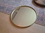 Ronde spiegel goud, Ophalen, Minder dan 50 cm, Rond, Zo goed als nieuw