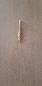 Mooie goudkleurige dasspeld van 6 cm, Ophalen of Verzenden, Zo goed als nieuw