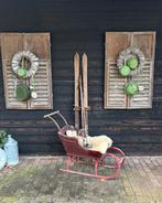 Antieke houten duwslee, Antiek en Kunst, Ophalen of Verzenden