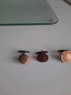 Antieke verzilverde manchetknopen, Ophalen of Verzenden