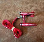 NIEUW Rood met Witte Hartjes Kitten tuigje verstelbaar +Riem, Dieren en Toebehoren, Ophalen of Verzenden, Nieuw