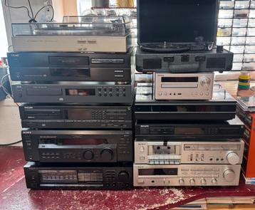 Audio partij (12x) defect/ mankementen - alles in koop beschikbaar voor biedingen