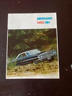 Ford Reclamefolder 1964 - Galaxie, Thunderbird, Fairlane, Ophalen of Verzenden, Gelezen, Ford