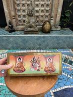 Sieradenkist uit India Indiase kist boeddha Saraswati 26 cm, Overige materialen, Nieuw, Minder dan 50 cm, Ophalen of Verzenden