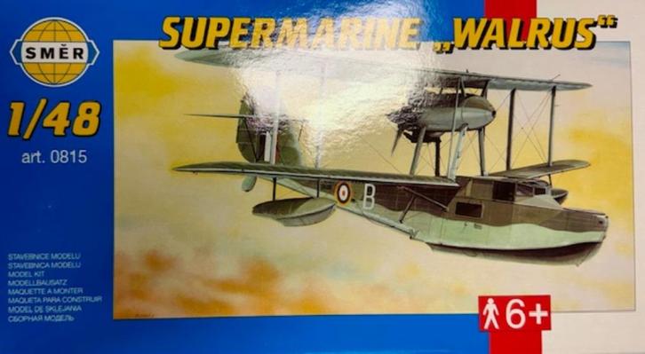 Coelianmodels, Smer, 0815, Supermarine Walrus, 1/48, €11,99, Hobby en Vrije tijd, Modelbouw | Vliegtuigen en Helikopters, Nieuw