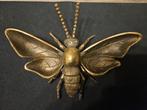 Bronzen insect om te bevestigen aan de wand of voor op tafel, Ophalen of Verzenden
