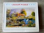 Puzzel Jigsaw Huis met brug, Ophalen of Verzenden, 500 t/m 1500 stukjes, Gebruikt, Legpuzzel
