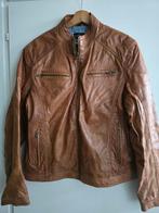 Lederen jas heren, Kleding | Heren, Ophalen, Bruin, Maat 48/50 (M), Zo goed als nieuw