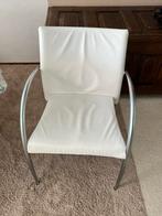 5 witte leren tonon stoelen eetkamerstoel eetkamer stoel, Ophalen, Gebruikt, Wit