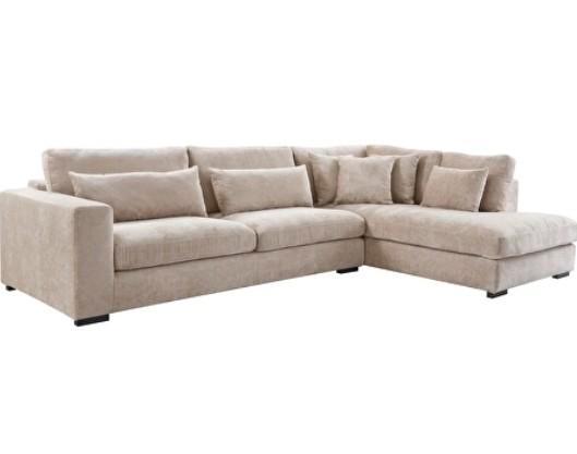 Hoekbank INHOUSE Comiso, Taupe, Huis en Inrichting, Banken | Complete zithoeken, Zo goed als nieuw, Ophalen