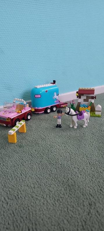 Lego friends nummer 3186 Paardentrailer + auto