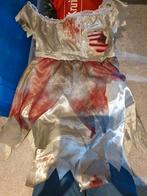 Zombie bruid met sluier en boeket, Maat 38/40 (M), Ophalen of Verzenden, Halloween, Kleding