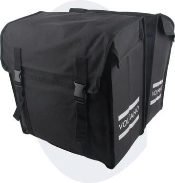 Voltano Dubbele Fietstas XXL - Zwart- 60 liter beschikbaar voor biedingen