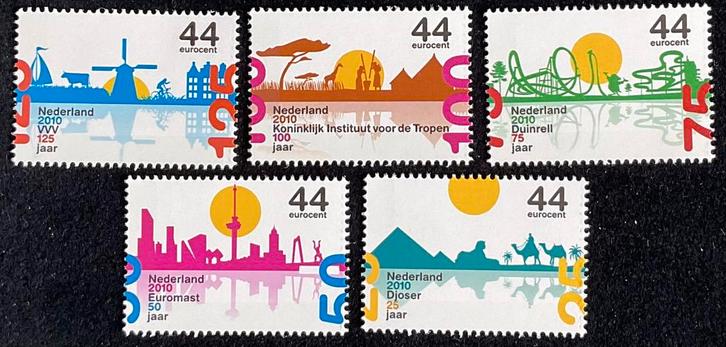 2010 Jubileumzegels NVPH 2708-2712 postfris., Postzegels en Munten, Postzegels | Nederland, Postfris, Na 1940, Verzenden