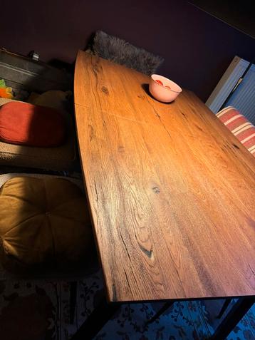 Xooon Halmstad Eettafel uitschuifbaar Eikenhout Metaal beschikbaar voor biedingen