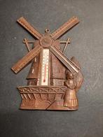 Wanddecoratie molen Verkopert met thermometer, Antiek en Kunst, Ophalen of Verzenden, Koper
