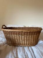 Grote rieten mand met handvat, Gebruikt, Mand, Ophalen of Verzenden, Riet