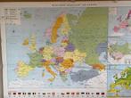 Landkaart Europa staatkundig, Antiek en Kunst, Antiek | Schoolplaten, Ophalen, Aardrijkskunde