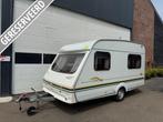 Swift Toscane 390 + voortent, Caravans en Kamperen, Caravans, Overige typen, Bedrijf, Treinzit, 750 - 1000 kg