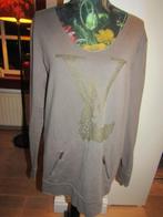 F153 RADICAL mt L tuniek sweatshirt grijs studs, Kleding | Dames, Verzenden, Maat 42/44 (L), Zo goed als nieuw, Radical