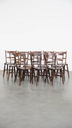 Set van 12 antieke Engelse Oxford eetkamer/ keuken stoelen, Ophalen