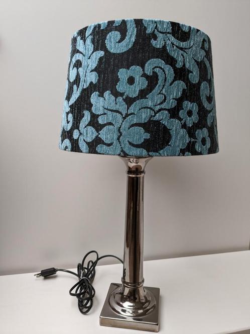 NIEUWE kwalitatieve lampenkap met blauwgroene bloem-print, Huis en Inrichting, Lampen | Lampenkappen, Nieuw, Minder dan 25 cm