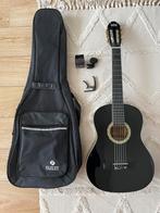 Gitaar LaPaz klassiek zwart 4/4 (+tas, capo, stemapparaat), Muziek en Instrumenten, Snaarinstrumenten | Gitaren | Akoestisch, Klassieke of Spaanse gitaar