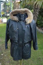 Vintage leren damesjas uit jaren 90 / Nineties met schouderv, Maat 38/40 (M), Eastwood limited edition, Zwart, Ophalen of Verzenden