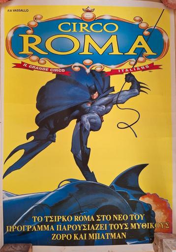  poster voor het italiaanse circus circo, Batman beschikbaar voor biedingen