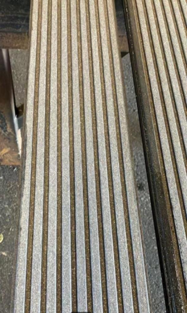 Vlonderplank Massief Composiet Basaltgrijs 2.1x14.5, Tuin en Terras, Terrasdelen en Vlonders, Nieuw, Composiet, Ophalen of Verzenden