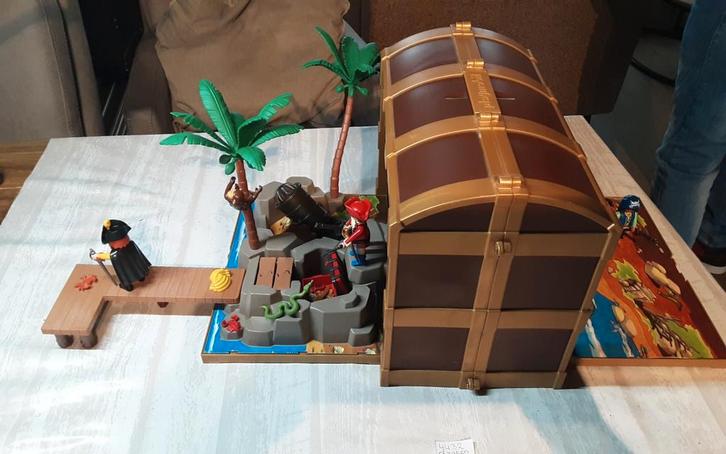 4432 meeneemkoffer piraten, Kinderen en Baby's, Speelgoed | Playmobil, Zo goed als nieuw, Complete set, Ophalen of Verzenden