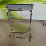 Afval verzamelaar / wasverzamelaar RVS verrijdbaar met voet, Ophalen, Gebruikt