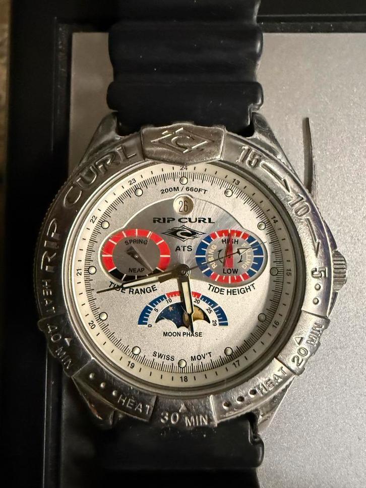 2x rip curl tidewatch, Sieraden, Tassen en Uiterlijk, Horloges | Heren, Zo goed als nieuw, Polshorloge, Overige merken, Overige materialen