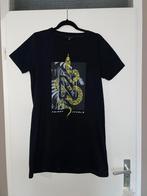 Nikkie zwarte neon gele snake t-shirt dress mt 38, Kleding | Dames, Maat 38/40 (M), Zwart, Ophalen of Verzenden, Zo goed als nieuw