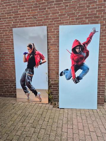 Wallart, muurplaten, poster, sportschool, dansschool,  beschikbaar voor biedingen