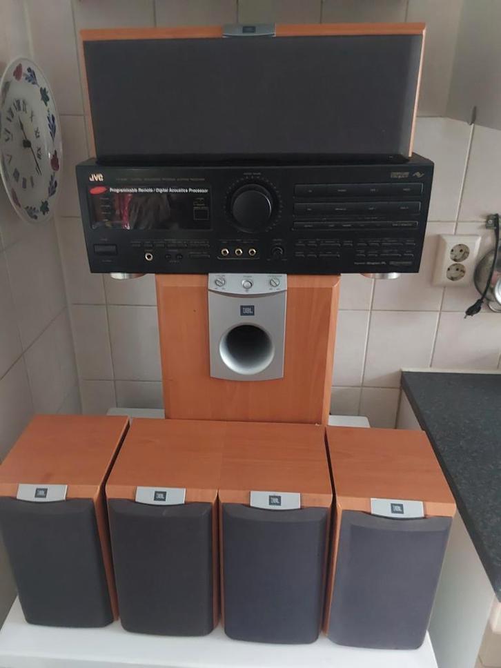 Jvc receiver met jbl, Audio, Tv en Foto, Versterkers en Receivers, Zo goed als nieuw, JVC, Ophalen