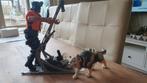 Actionman pop met Slee en hond, Ophalen of Verzenden