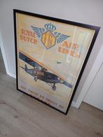 KLM oude poster., Ophalen, Zo goed als nieuw, Reclamebord