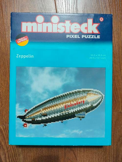 Ministeck zeppelin 1900 stukjes pixel puzzel, Hobby en Vrije tijd, Ministeck, Zo goed als nieuw, Box-set, Ophalen of Verzenden