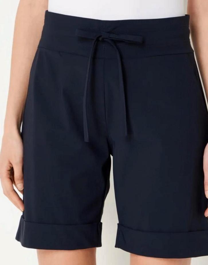 Studio anneloes bermuda korte broek XS donkerblauw, Kleding | Dames, Broeken en Pantalons, Zo goed als nieuw, Maat 34 (XS) of kleiner