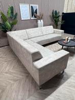 ZGAN Velvet Velours Hoekbank - Licht Beige - 295 x 255, Huis en Inrichting, Banken | Bankstellen, Ophalen, Velvet velours hoekbank hotel chique beige  fluwelen