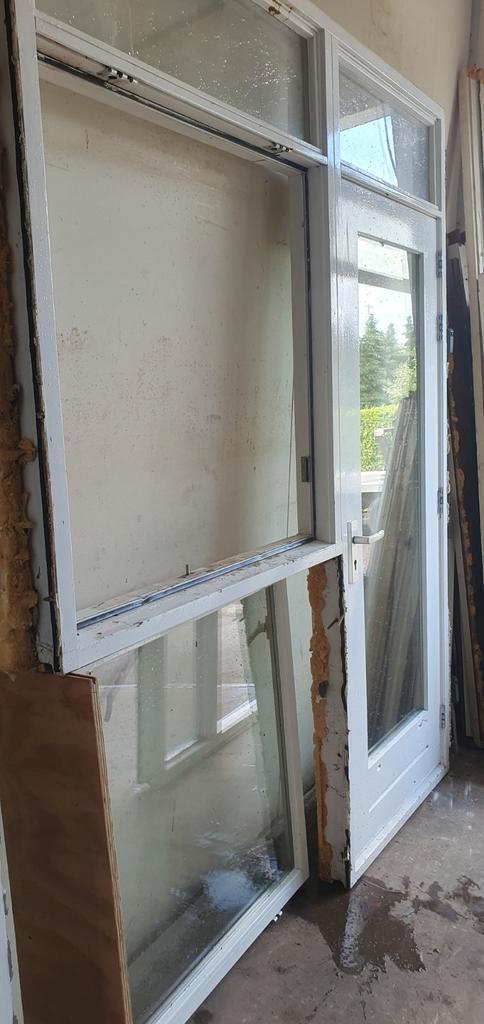 Buitendeur Met kozijn met of zonder zijraam kan eraf, Doe-het-zelf en Verbouw, Deuren en Horren, Zo goed als nieuw, Buitendeur