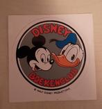 Vintage sticker Walt Disney boekenclub Donald Duck Muckey, Ophalen of Verzenden, Zo goed als nieuw