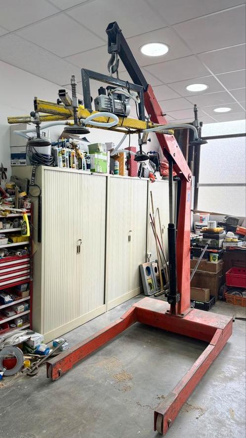 Zware motortakel / machineheffer, Doe-het-zelf en Verbouw, Lieren en Takels, Zo goed als nieuw, Ophalen